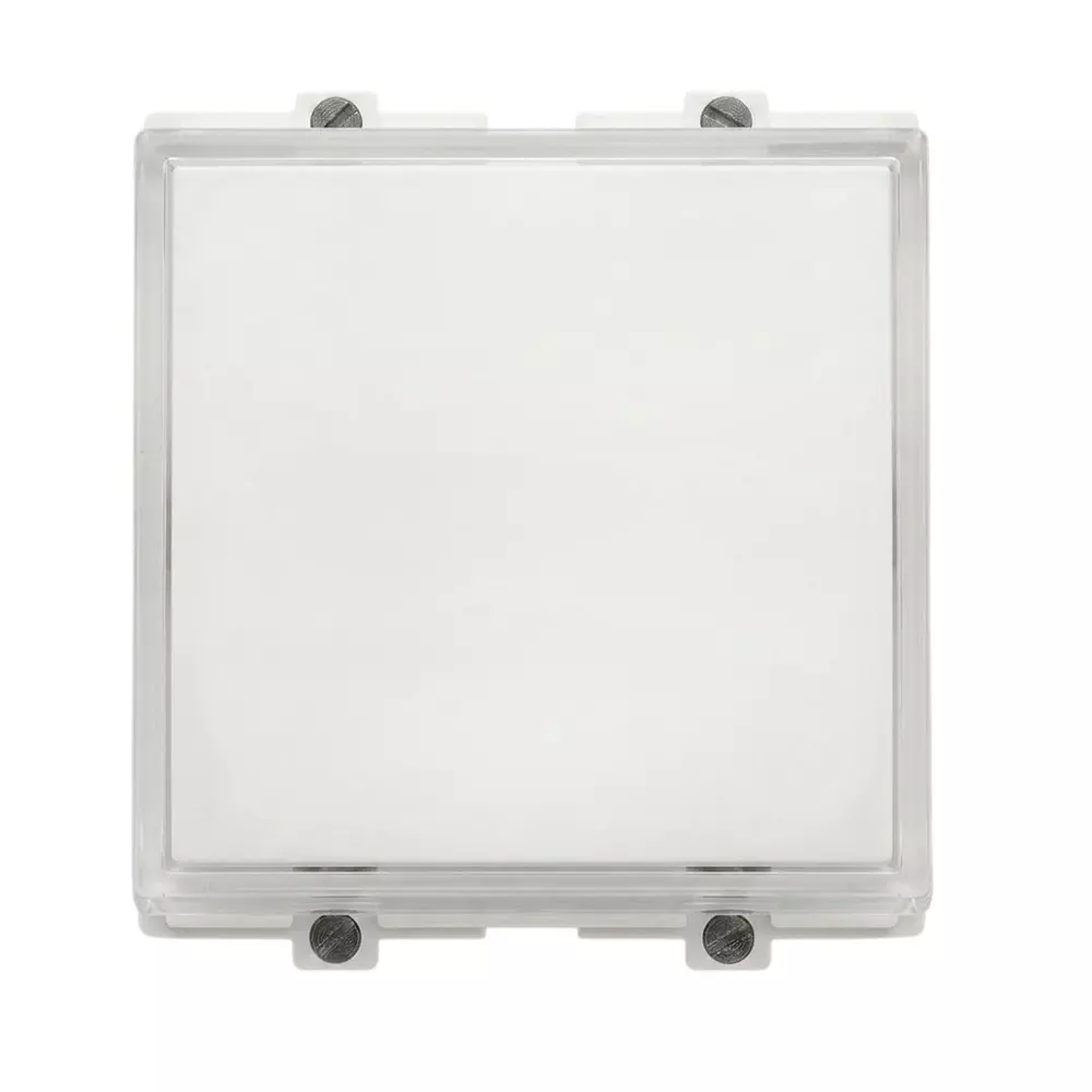Goldmedal Curve Bell Push with Luminous Name Plate White Jazz 6 A Current 2 Module for Commecial and Industrial Use, 102015