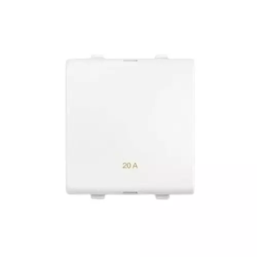 Goldmedal Nixon 1 Way Switch Switch 50–60 Hz Absolute White 240 V 20 A Current 2 Module, 102825