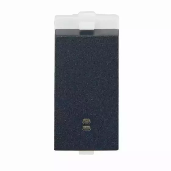 L&T [ Lauritz Knudsen ] Engem Switch with Indicator Stone Grey Color 1 Way 1 Modular 6 AX Current, CB93301SS06