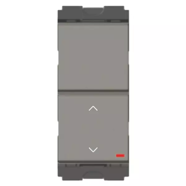 Norisys CUBE Twin Switch with Indicator + Dummy 1 Module Two Way 1 Gang 16 Amp, C2031