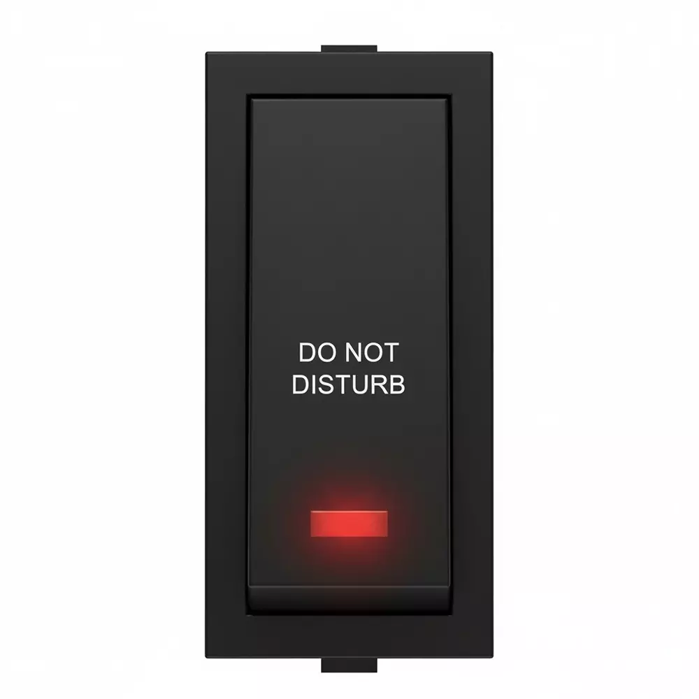 K9 Switch With Indicator 1 Module Black, 9055 (Pack of 20)