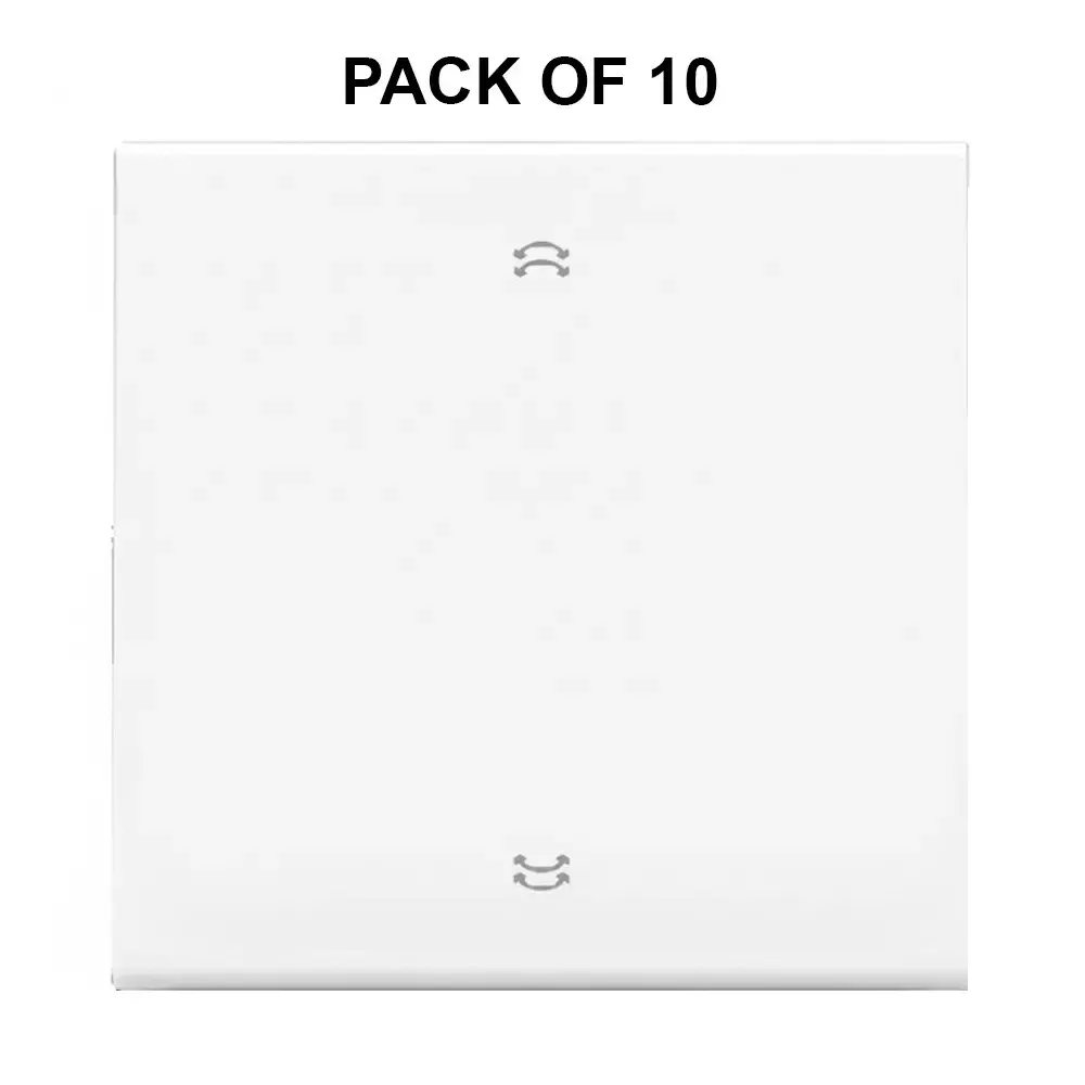 K9 Evoq Arc Dura Switch 2 Way 6 Amp 1 Module White, 9357 (Pack of 10)