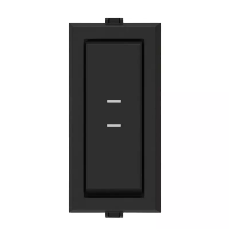 Anchor Rider Slim Switch 2 Way 100 W 6 A Graphite Black PVC Plastic for Industrial and Home Use, 47102GB