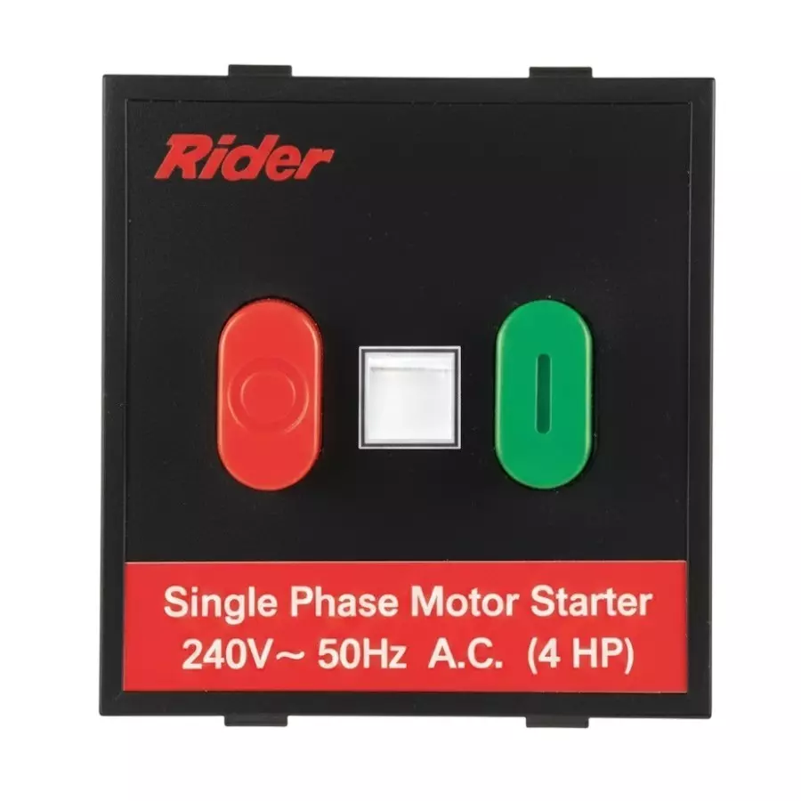 Anchor Rider Starter Switch 25 A Graphite Black PVC Plastic for Industrial and Home Use, 47425GB