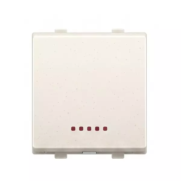 Goldmedal Nixon 1 Way Switch with Indicator (LED) 50–60 Hz Absolute White 240 V 10 A Current 2 Module, 102411