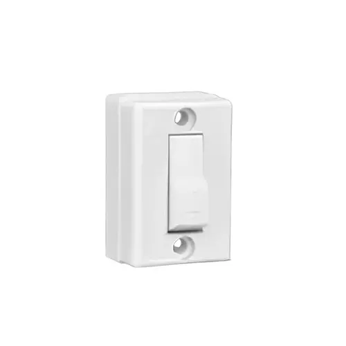 Anchor Penta Surface Bell Push Switch White 6 Amp Current, 2323 (Pack of 10)