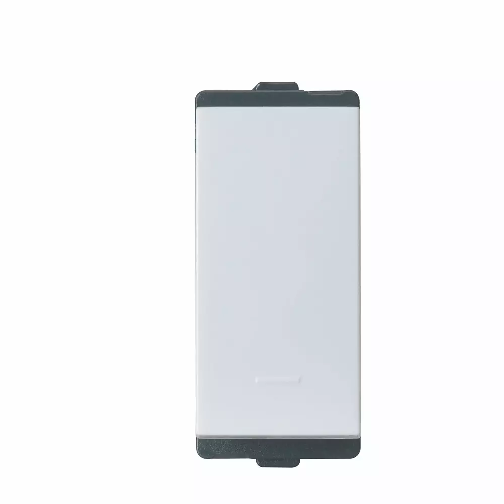 L&T [ Lauritz Knudsen ] Englaze Soft Feel Switch Snow White Color 1 Module 1 Way 25 Amp Current, CB92601SW25