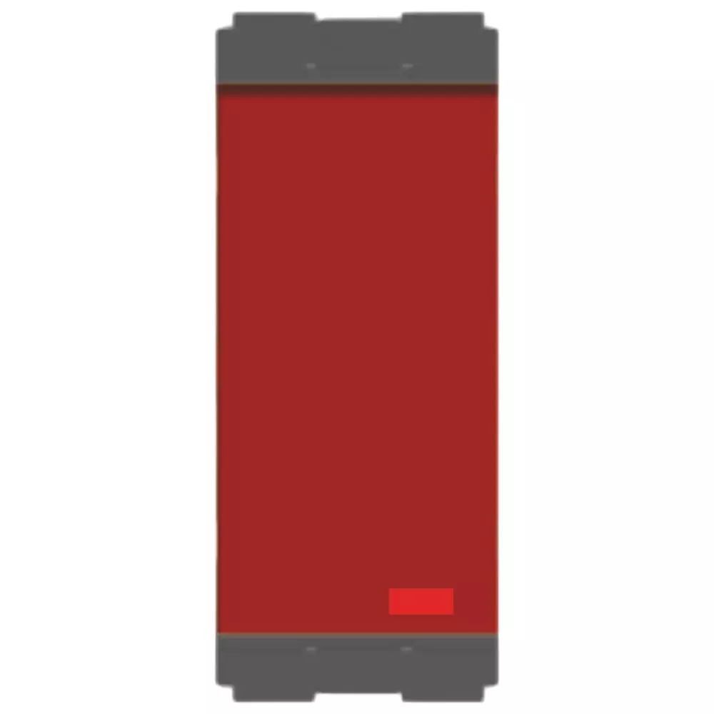 Norisys CUBE Series Switch with Indicator Scarlet Red 1 Module One-Way 6 Amp, C5111 .20