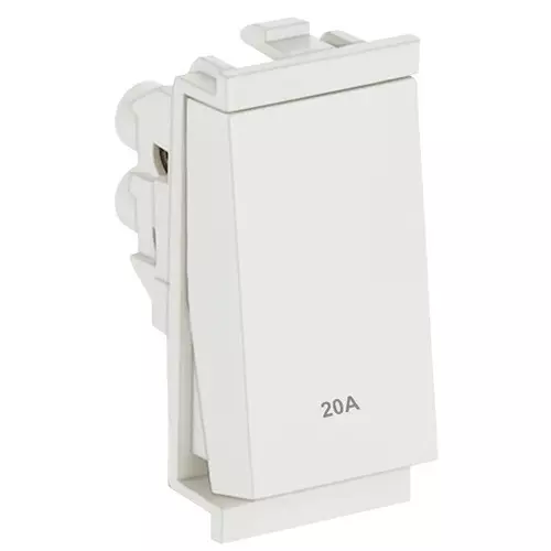 Golek Accura Electrical Switch Small Jumbo 1 Way 1 Modular, 5446 (Pack of 20)