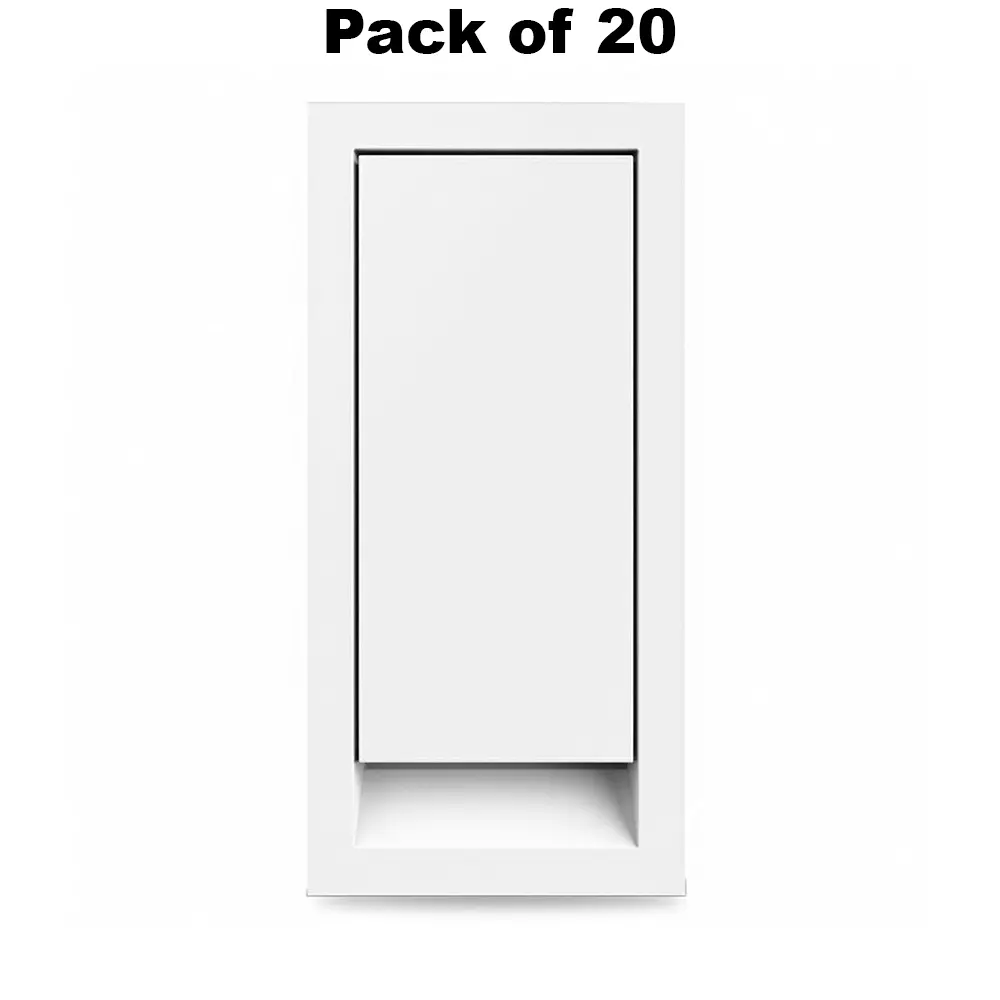 K9 Benz Switch 1 Way 1 Module 6 Amp White, 9601 (Pack of 20)