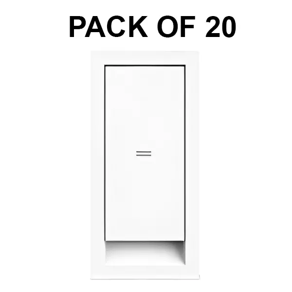 K9 Benz Switch 2 Way 1 Module 20 Amp White, 9610 (Pack of 20)