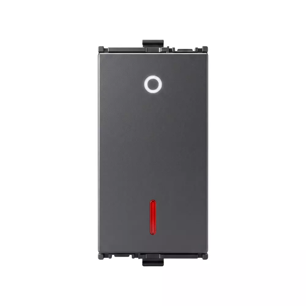 Anchor Penta 1 Way Switch With Neon Black 1 Module Single Pole 25 Amp, 65025B (Pack of 10)