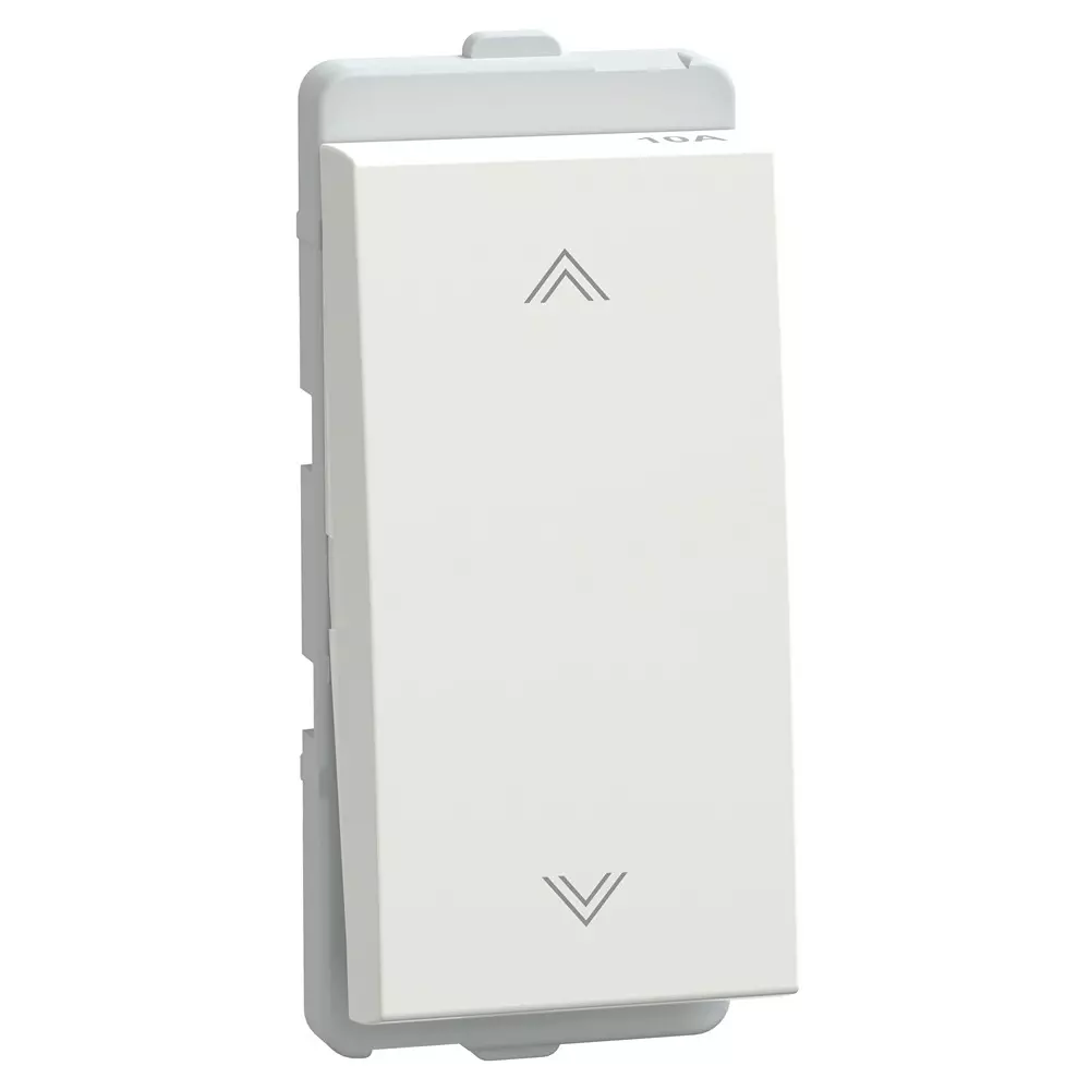 Schneider Electric Livia Series 2 Way Switch 10 A Current 1 Module 240 V AC Operational Voltage & White Color, P1002_NP