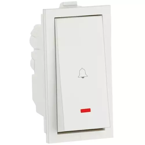 Golek Accura Bell Push Switch With Indicator Rocker 12 Amp 1 Modular, 5005 (Pack of 20)