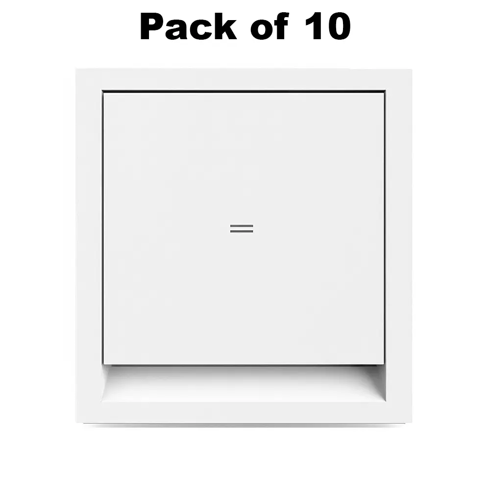 K9 Benz Switch 2 Way 2 Module 6 Amp White, 9607 (Pack of 10)