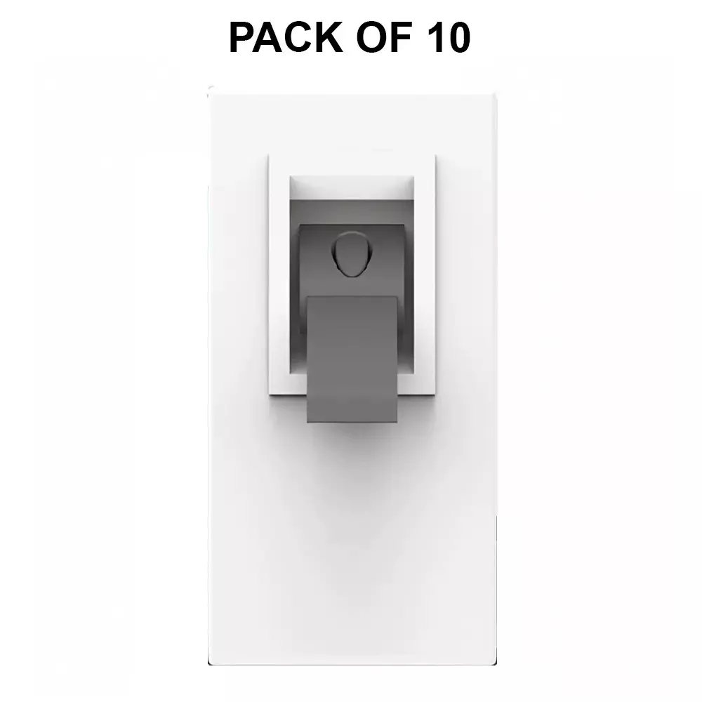 K9 Evoq Trip Switches Single Pole 32 Amp 1 Module White, 9266 (Pack of 10)