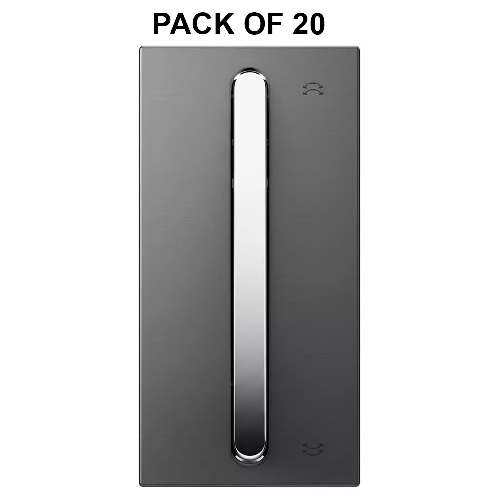 K9 Evoq Slim Switch 2 Way 6 Amp 1 Module Grey, 9422 (Pack of 20)