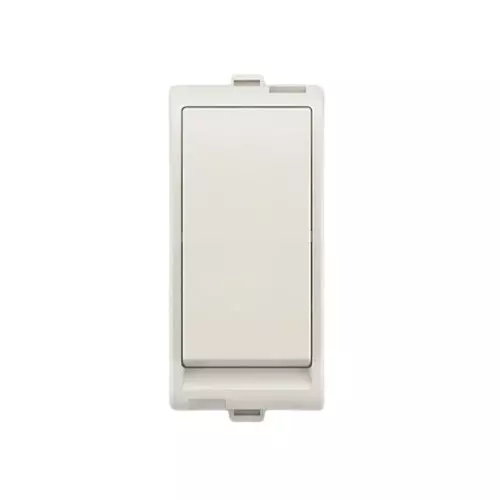 Goldmedal Nixon Switch Absolute White 240 V 10 A Current 1 Module Plastic for Commecial and Industrial Use, 101751