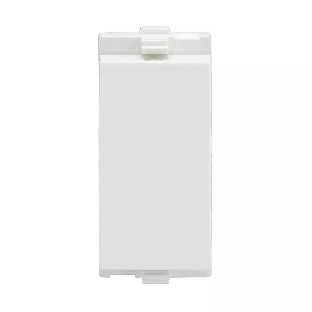 L&T [ Lauritz Knudsen ] Engem Switch White Color 1 Way 1 Modular 6 AX Current, CB93101SW06