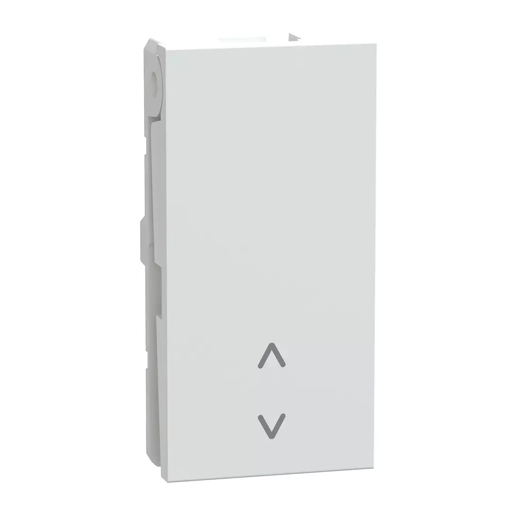 Schneider Electric Unica Pure+ Series Switch Polar White 1 Module 240 V AC Operational Voltage and 16 A Rated Current, UN16FSW2W1M_WE