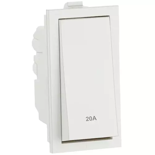 Golek Accura Electrical Switch Rocker 1 Way 1 Modular, 5006 (Pack of 20)