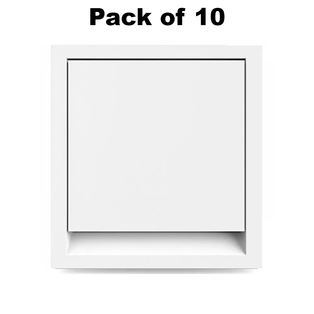 K9 Benz Switch 1 Way 2 Module 6 Amp White, 9606 (Pack of 10)