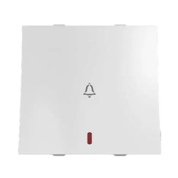 Anchor Penta Zen Bell Push Flat Switch With Indicator 2 Module 10 Amp White, 65177 (Pack of 10)