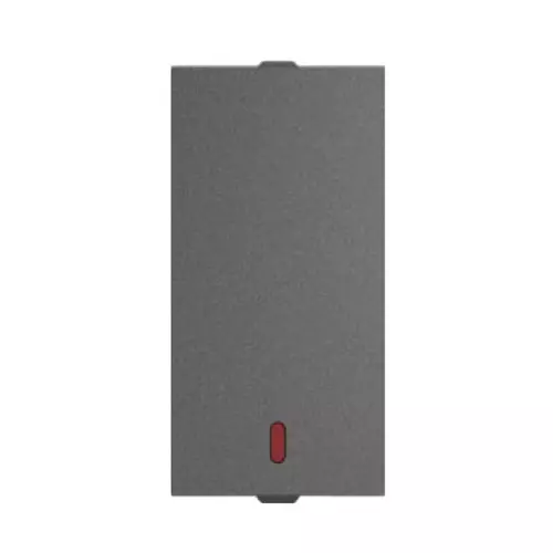 Anchor Penta Zen 1 Way Flat Switch With Indicator 1 Module 16 Amp Black, 65175B (Pack of 10)