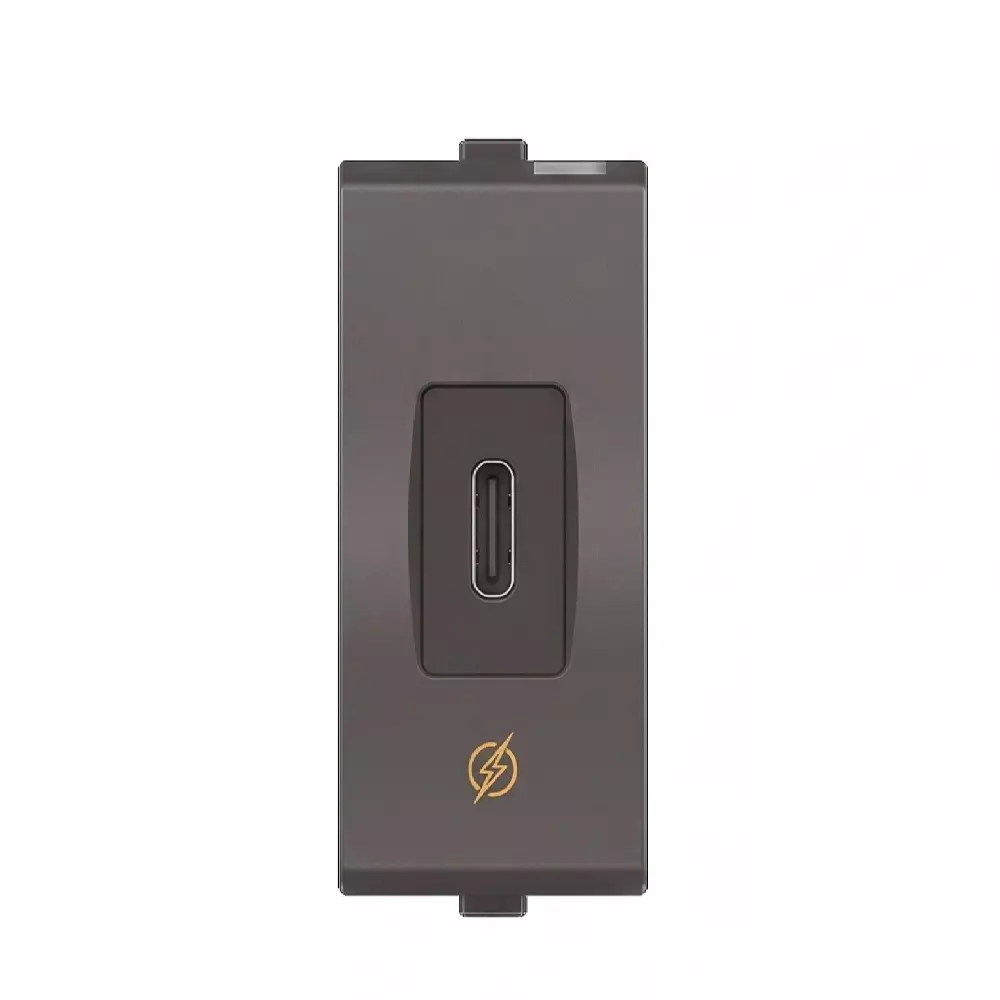 Goldmedal Curve Single Port C-Type Fast Charger 50–60 Hz Voltage Grey 240 V 1 Module, 101175