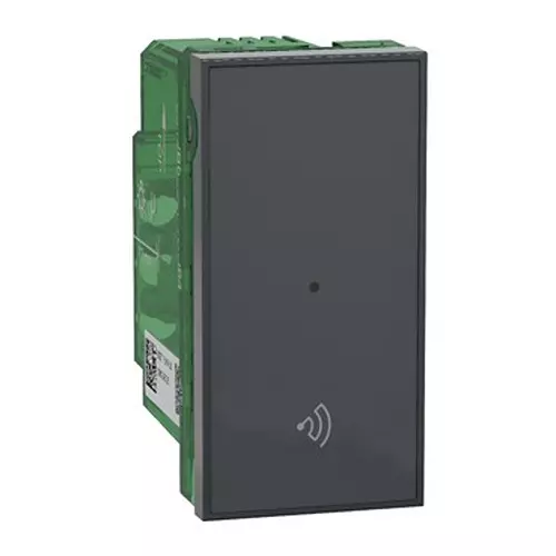 Schneider Electric Wiser Range Connected Switch Grey Color 1 Module 16 A Rated Current and Flush Mounting, CS16A1MSW_GY