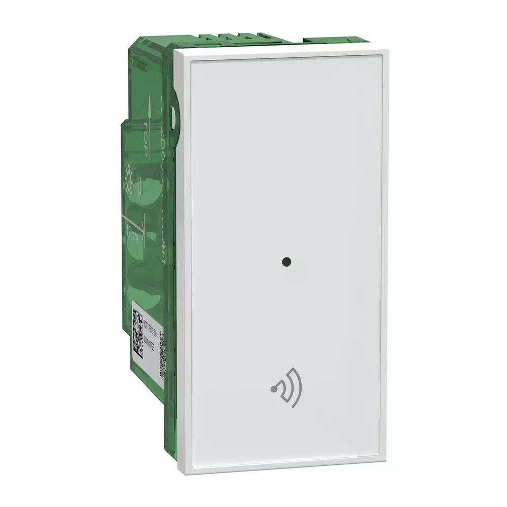 Schneider Electric Wiser Range Connected Switch White Color 1 Module 16 A Rated Current and Flush Mounting, CS16A1MSW_WE