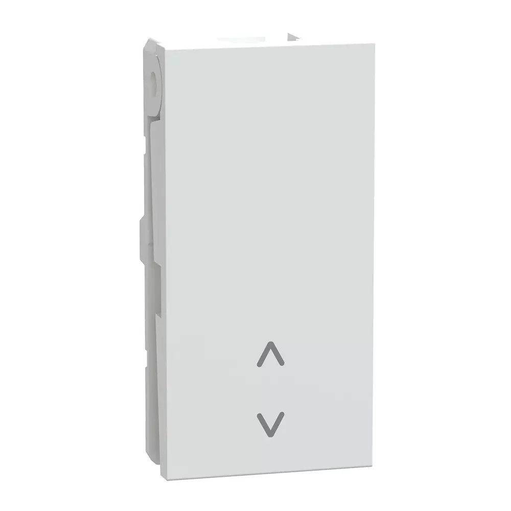 Schneider Electric Unica Pure+ Series Switch Polar White 1 Module 240 V AC Operational Voltage and 6 A Rated Current, UN6FSW2W1M_WE