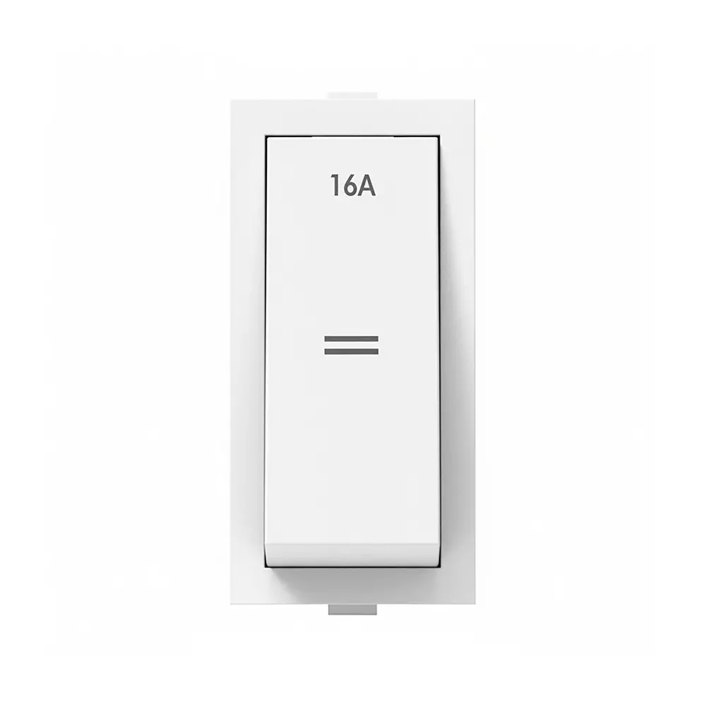 K9 Euro Switch 2 Way 1 Module 6 Amp White, 9020 (Pack of 20)