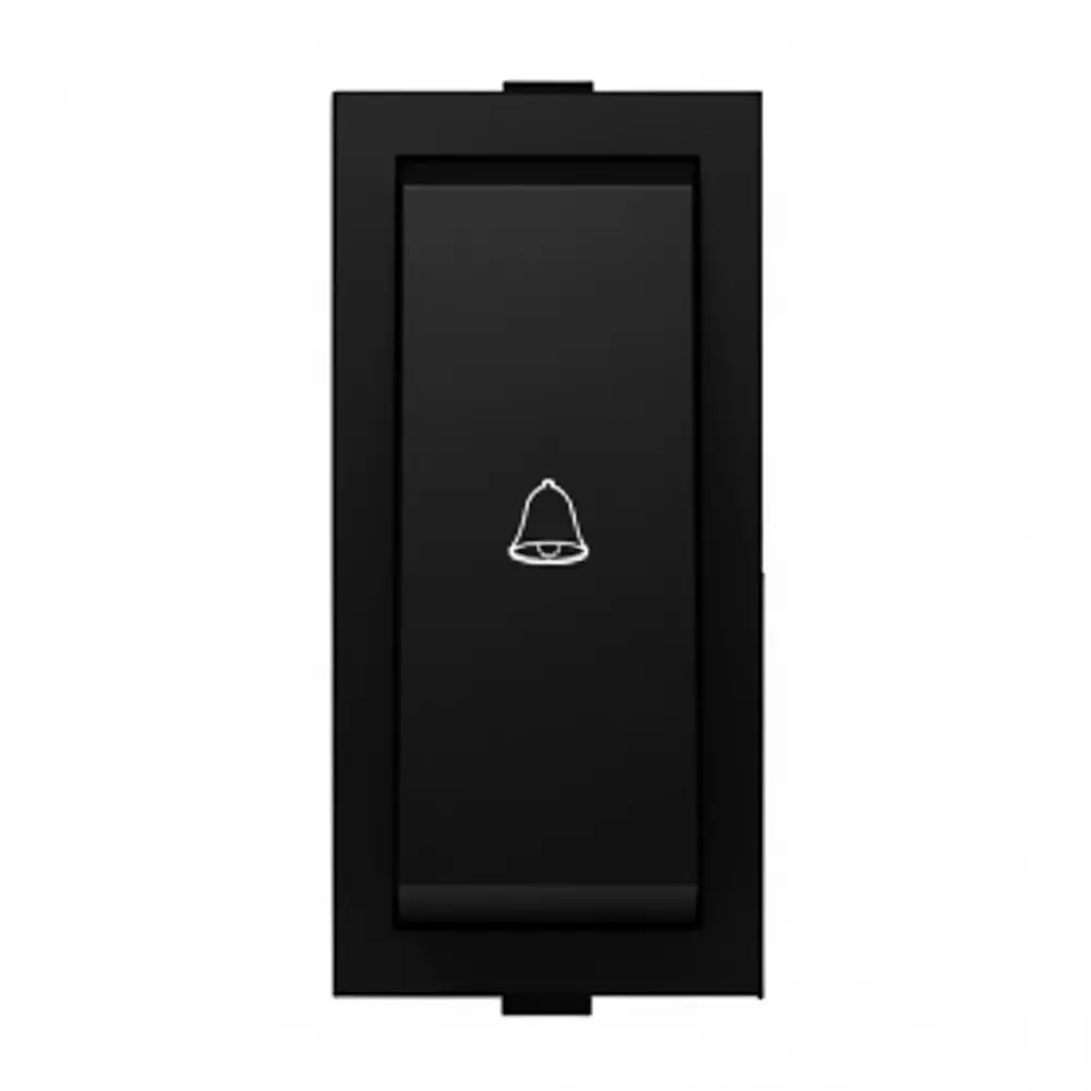 K9 Euro Bell Push Switch 1 Module 6 Amp Black, 9006 (Pack of 20)