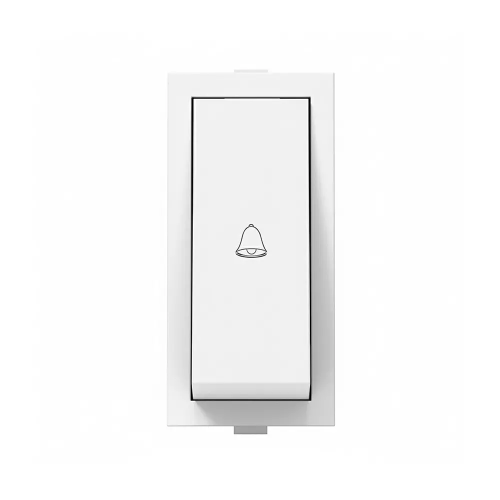K9 Deluxe Bell Push Switch 1 Module 6 Amp White, 9017 (Pack of 20)