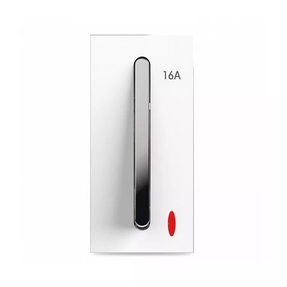 K9 Sleek Switch With Indicator 1 Way 1 Module 20 Amp White, 9627 (Pack of 20)