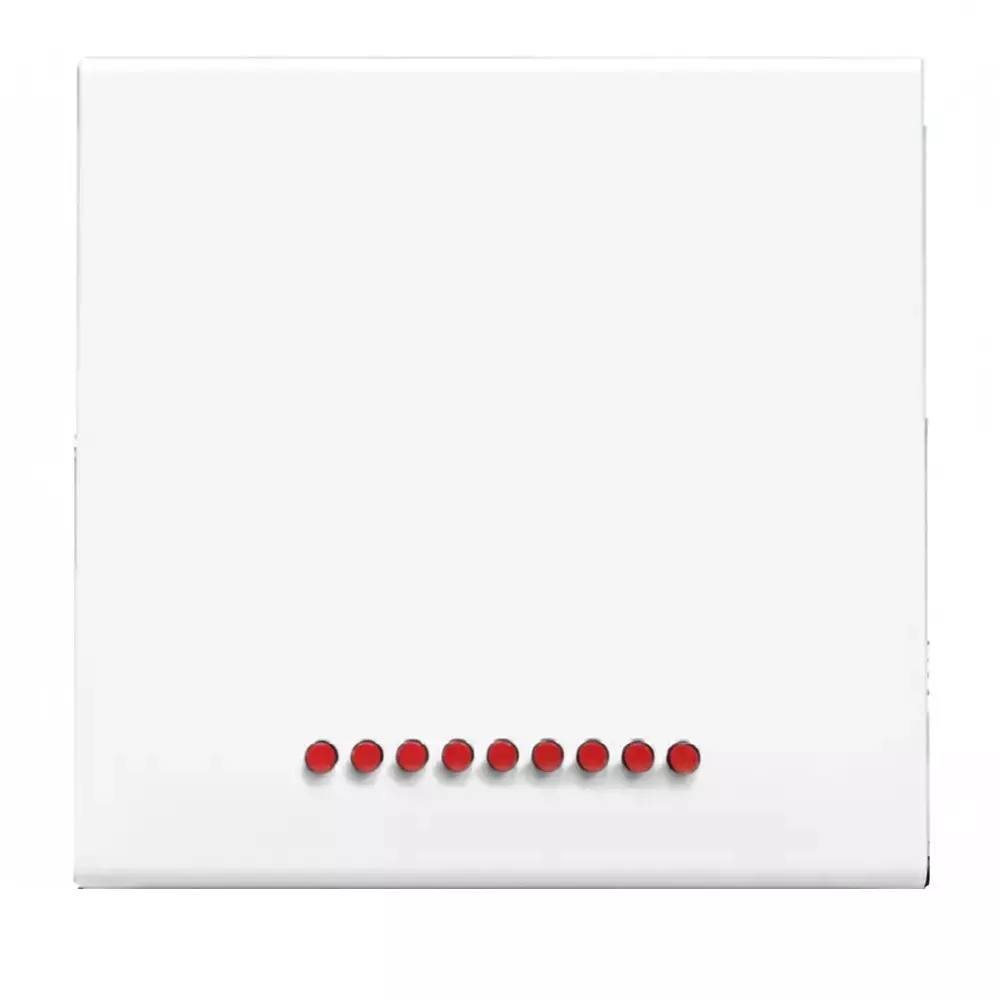 K9 Evoq Arc Switch With Indicator Double Pole 32 Amp 2 Module White, 9366 (Pack of 10)