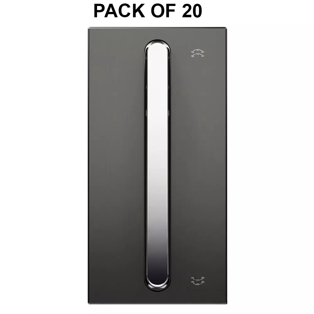 K9 Evoq Slim Switch 2 Way 20 Amp 1 Module Grey, 9427 (Pack of 20)