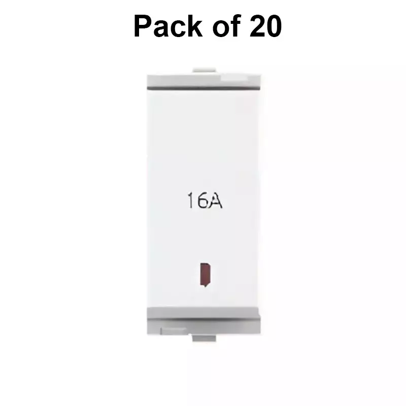 cona-swing-switch-with-indicator-oura-series-white-16-amp-1-way-pack-of-20-pcs