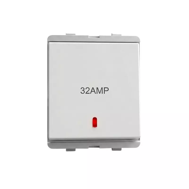 Cona DP Switch with Indicator Oura Series White 32 Amp,, OR-148 (Pack of 10 Pcs)