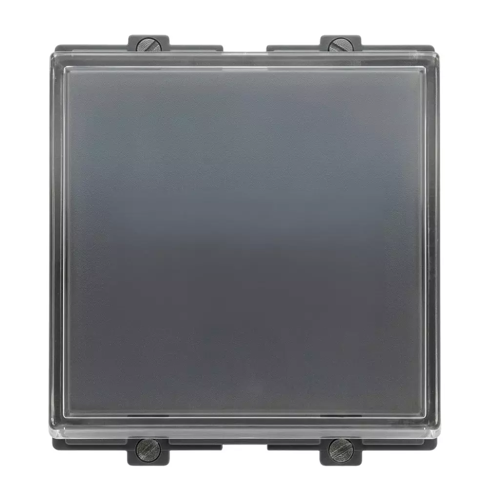 Goldmedal Curve Bell Push with Luminous Name Plate Voltage Grey 6 A Current Digital Chrome 2 Module for Commecial and Industrial Use, 102015