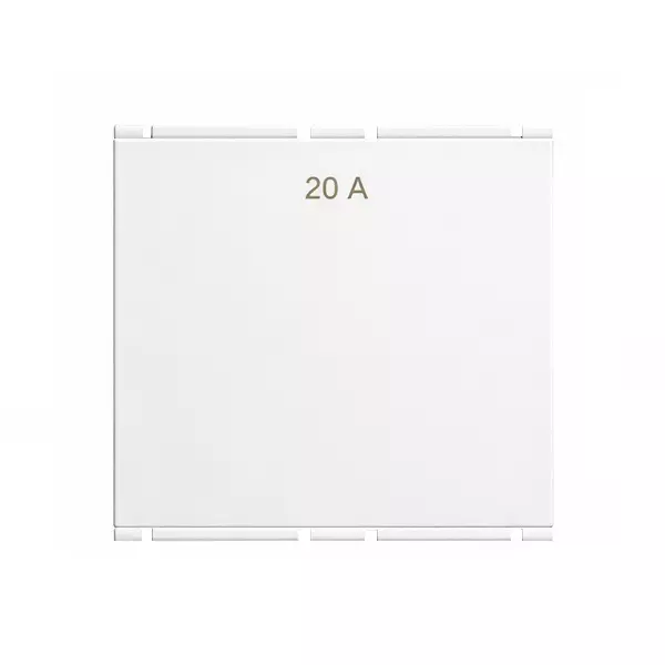 Goldmedal Air Aero Switch 240 V Absolute White 20 A Current 2 Module for Commecial and Industrial Use, 182425
