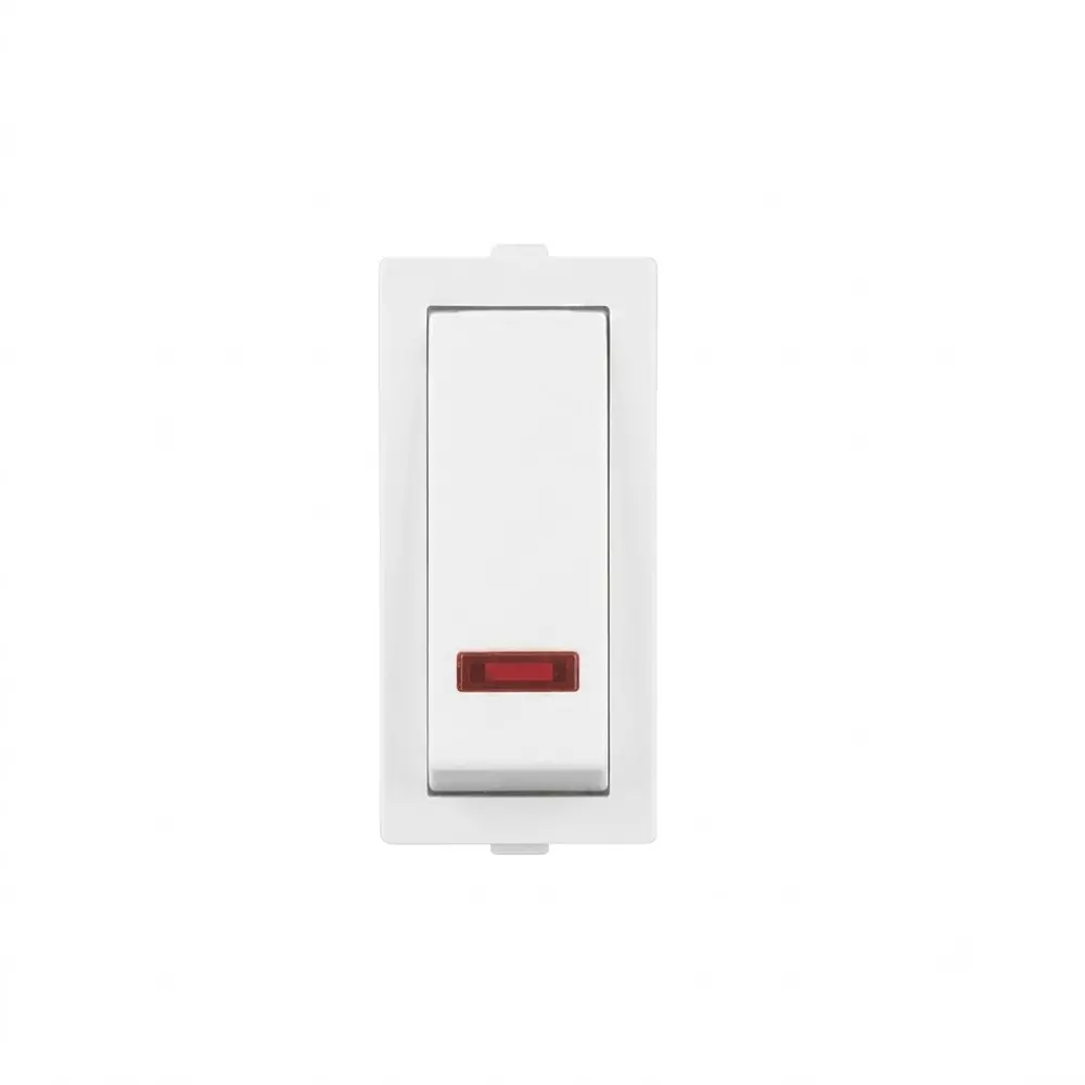 Anchor Rider Slim Switch with Indicator White 6 Amp 100 W SBL Load, 47103 (Pack of 10)