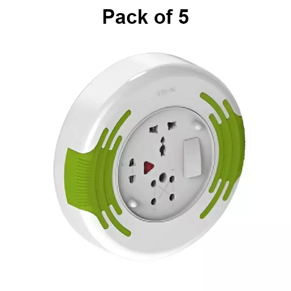 Cona Flex Box Gold 2 Pin, 4.5 m Cord Length, FB-2831 (Pack of 5 Pcs)