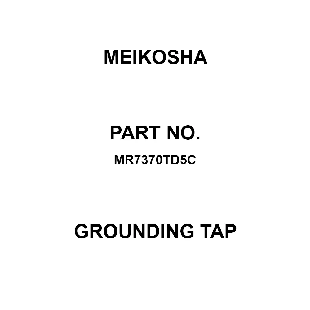 Meikosha Grounding Tap 125 V Rated Voltage 15 Amp Current, MR7370TD5C