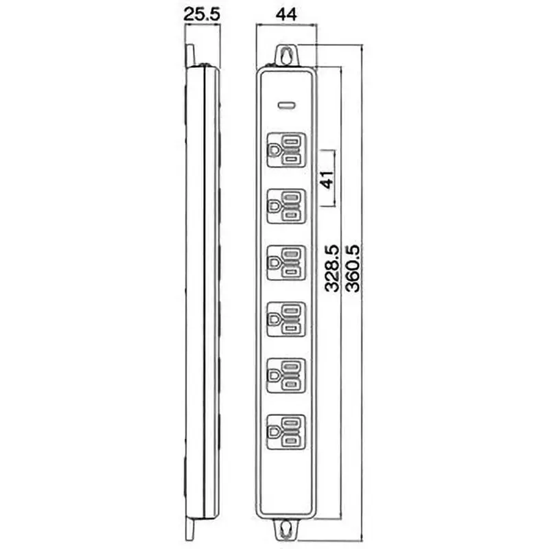 meikosha-grounding-tap-125-v-rated-voltage-15-amp-current-mr7706nt3