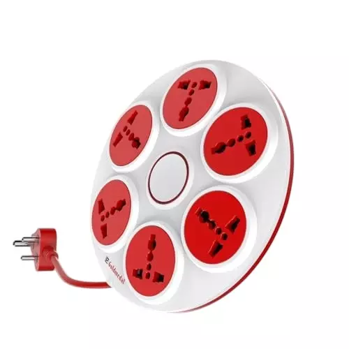 Goldmedal Power Strip 3-Pin 2 m 6 Power Outlets White, 205100WHIT