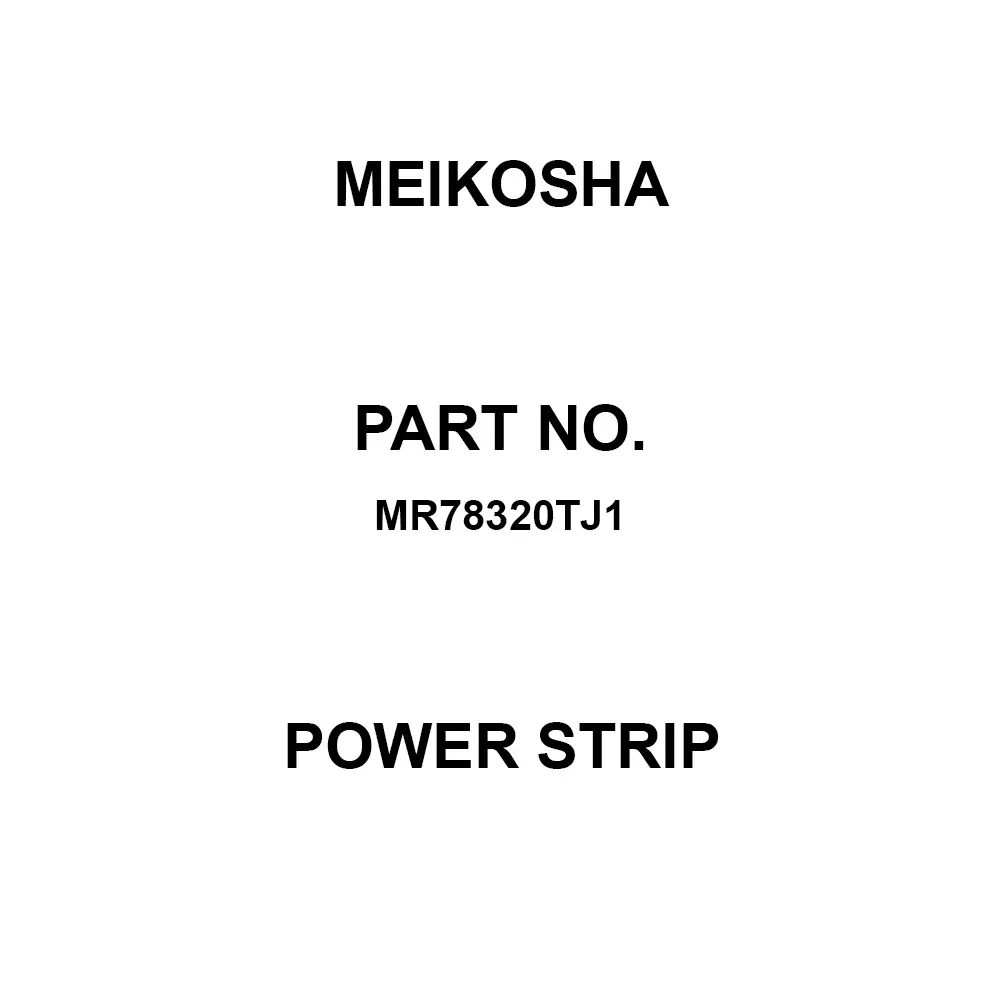 Meikosha Power Strip 125 V Rated Voltage 15 Amp Current, MR78320TJ1
