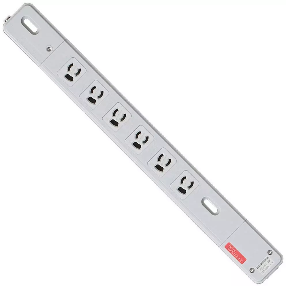 Meikosha Power Strip 125 V Rated Voltage 15 Amp Current, MR7611