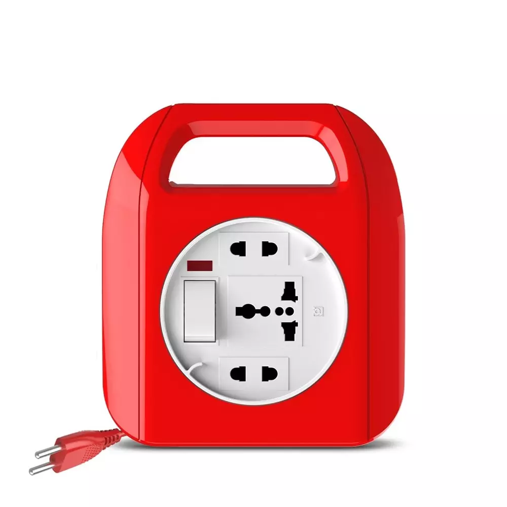 Goldmedal 205116 Sliq 2 Pin Extension Cord (with Intl Socket, Master Switch and 5m Power Cord)